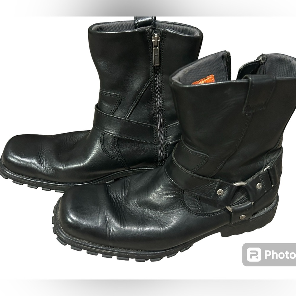Harley-Davidson Boot Charleston black leather steel toe  men’s 10 1/2